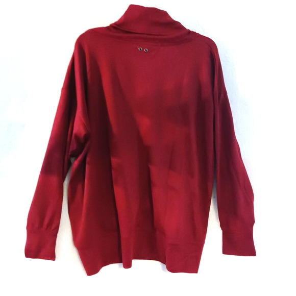 Alex - Abby Women's Pullover Shirt Sweater‎ Cowl Neck Red Size 1X New - Picture 2 of 9